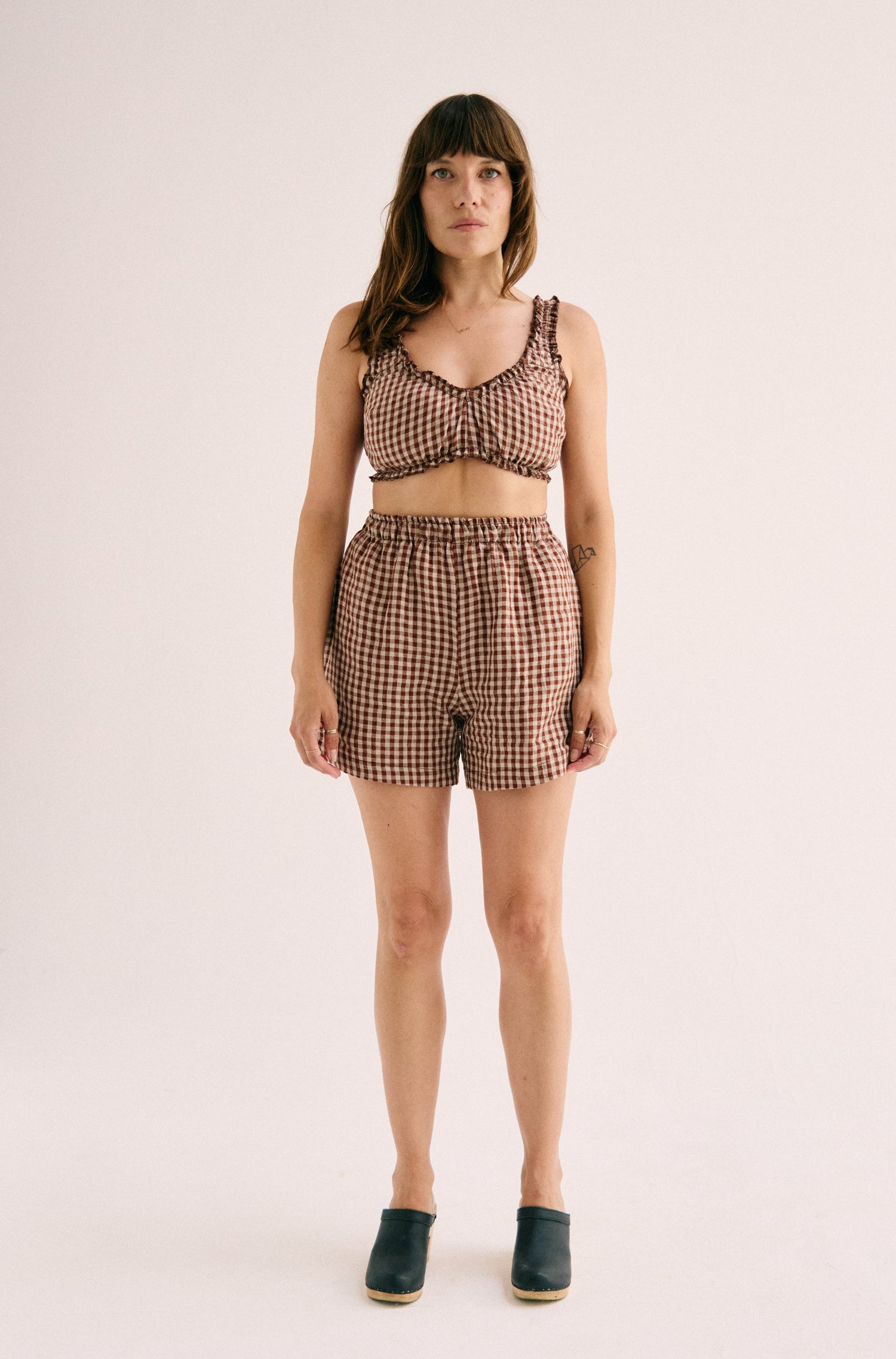 Brady Short - Brown Gingham