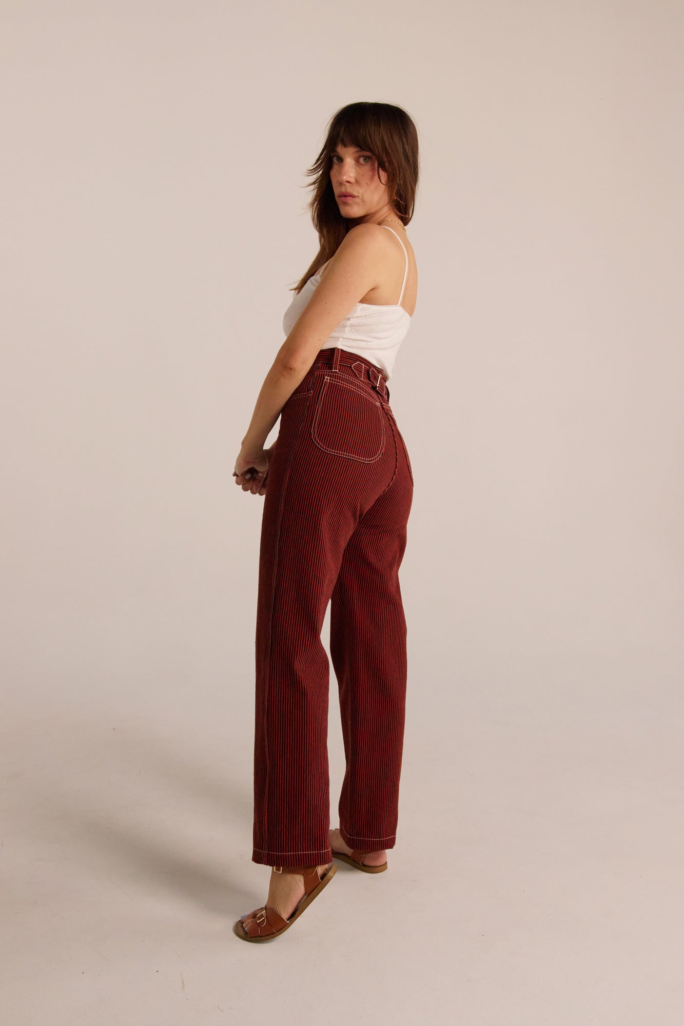 PRE-ORDER River Jean - Red Railroad Stripe