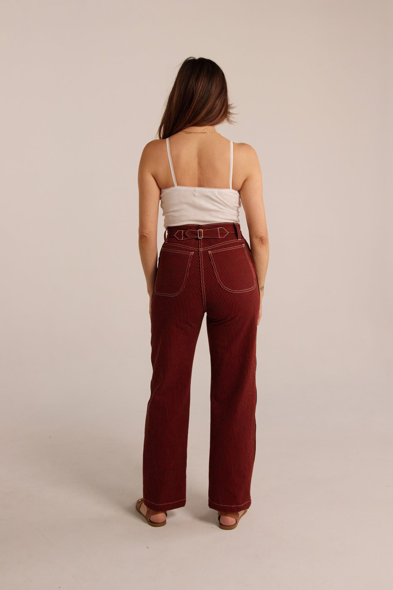 PRE-ORDER River Jean - Red Railroad Stripe