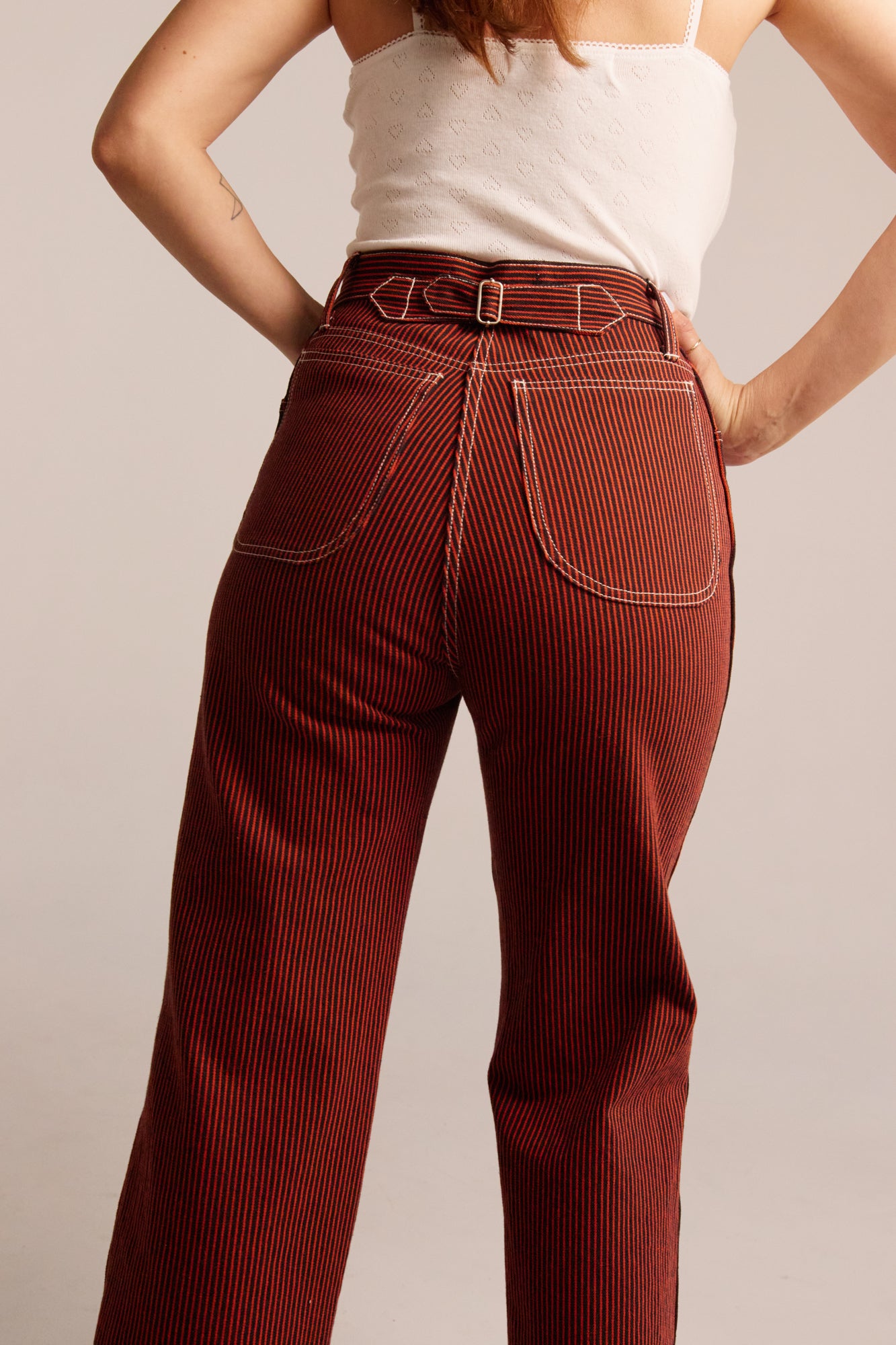 PRE-ORDER River Jean - Red Railroad Stripe