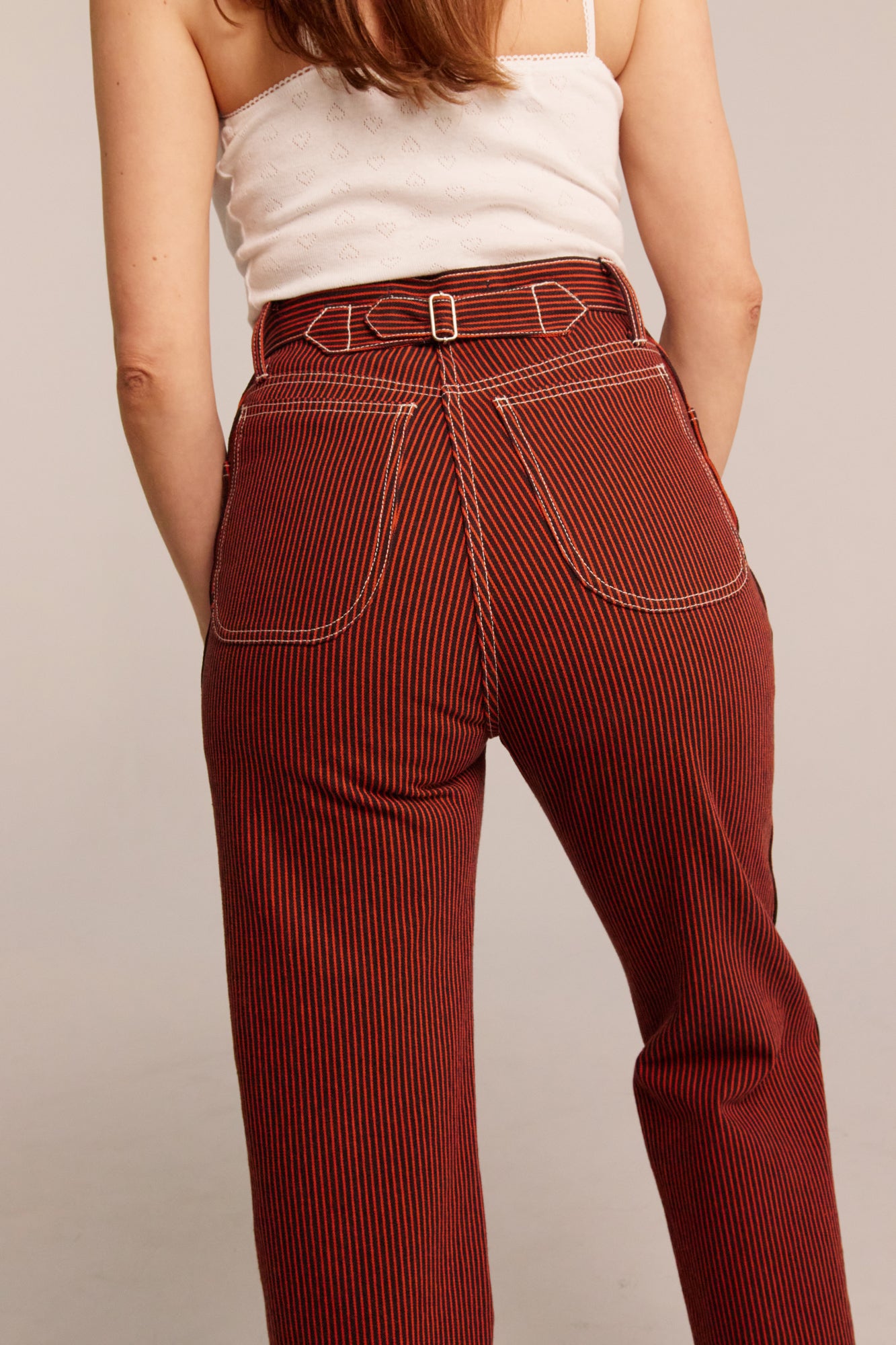 PRE-ORDER River Jean - Red Railroad Stripe