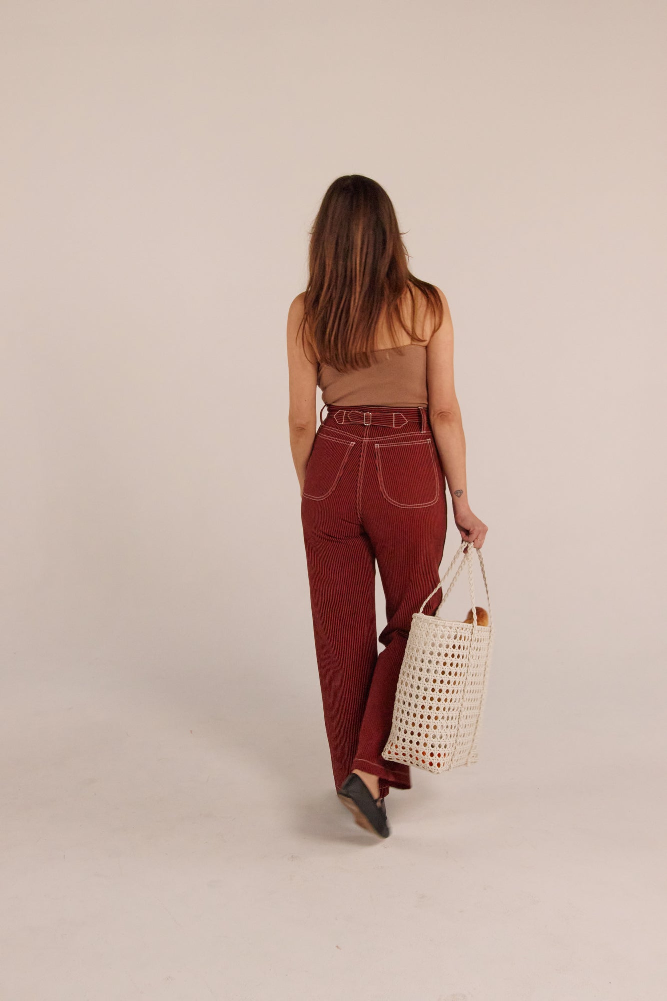 PRE-ORDER River Jean - Red Railroad Stripe