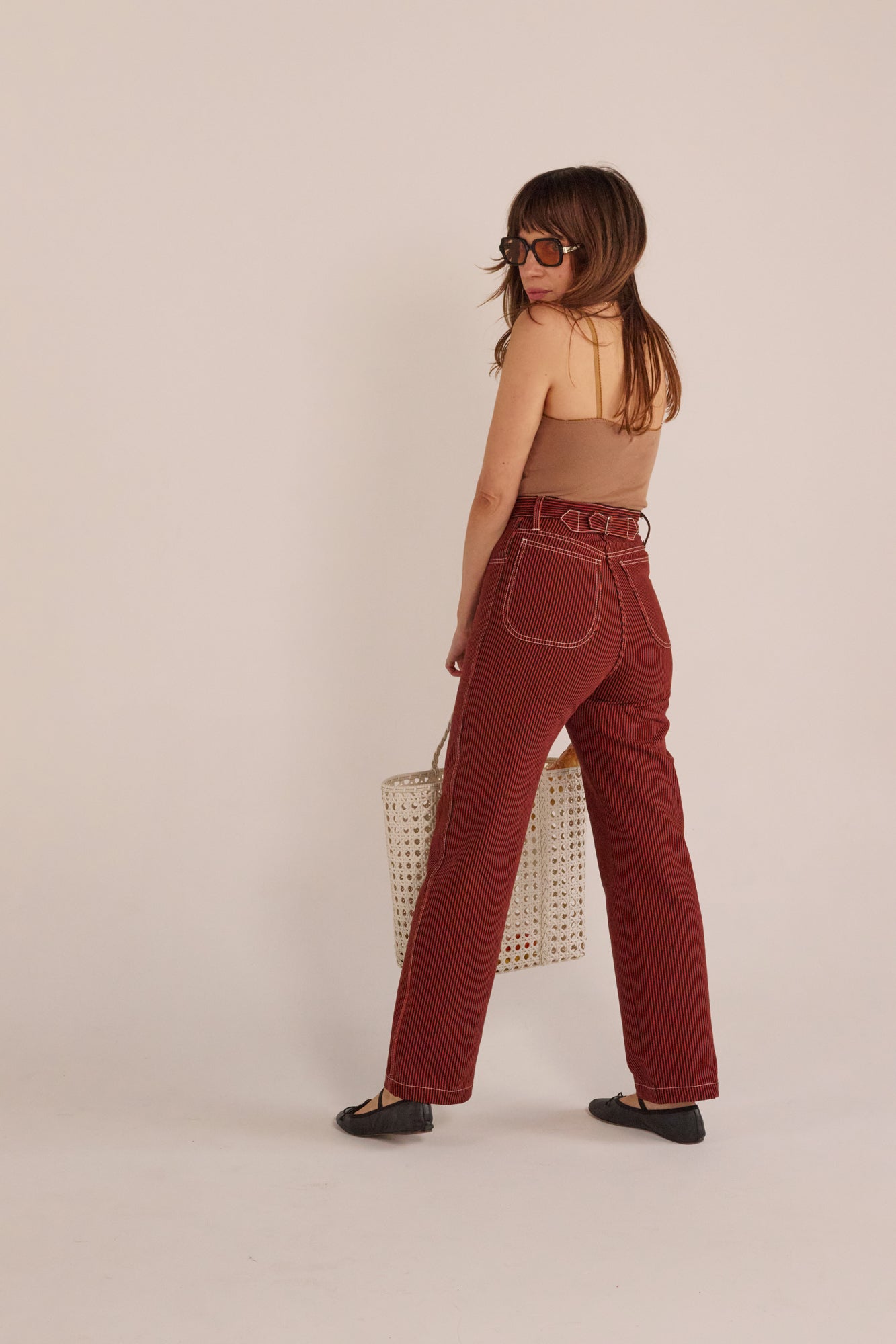 PRE-ORDER River Jean - Red Railroad Stripe